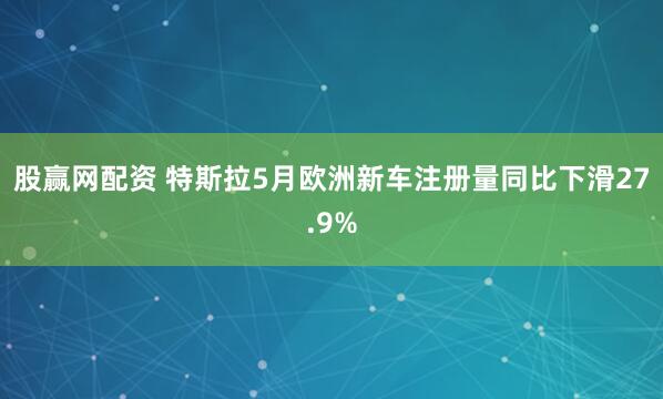 股赢网配资 特斯拉5月欧洲新车注册量同比下滑27.9%
