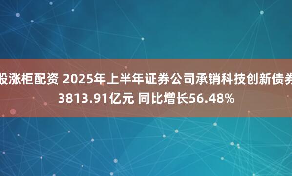 股涨柜配资 2025年上半年证券公司承销科技创新债券3813.91亿元 同比增长56.48%